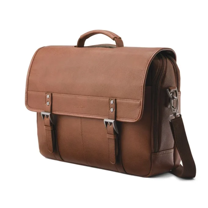 Klassische Leder-Klapptasche