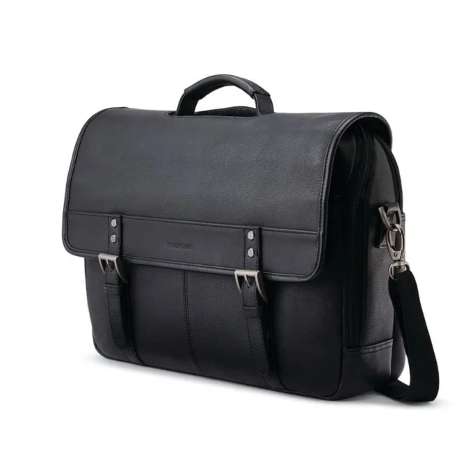 Klassische Leder-Klapptasche