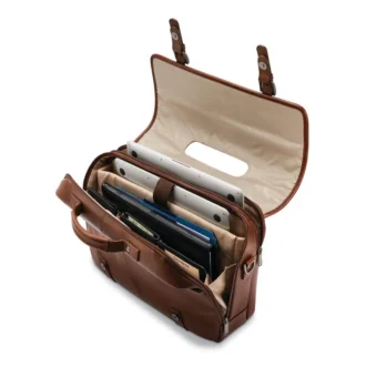 Klassische Leder-Klapptasche