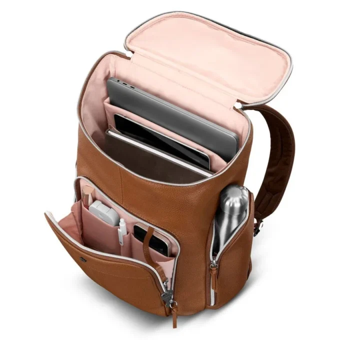Mobile Solution 2 Deluxe-Rucksack aus Leder