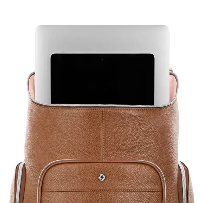 Mobile Solution 2 Deluxe-Rucksack aus Leder