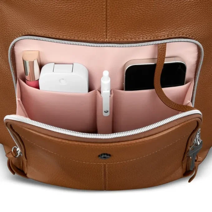 Mobile Solution 2 Deluxe-Rucksack aus Leder