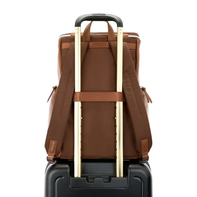 Mobile Solution 2 Deluxe-Rucksack aus Leder